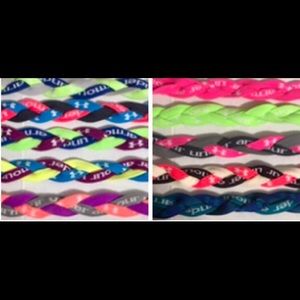 Set of 10 braided under armor headbands